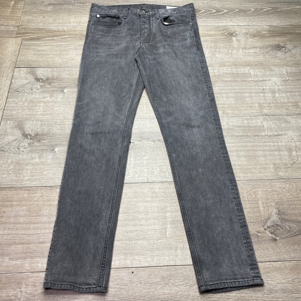 Rag & Bone Jeans Fit 2 Slim Mens 31x32 Grayson Grey Cotton Blend Denim Pants‎